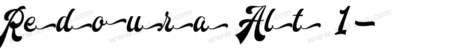 Redoura Alt 1字体转换
